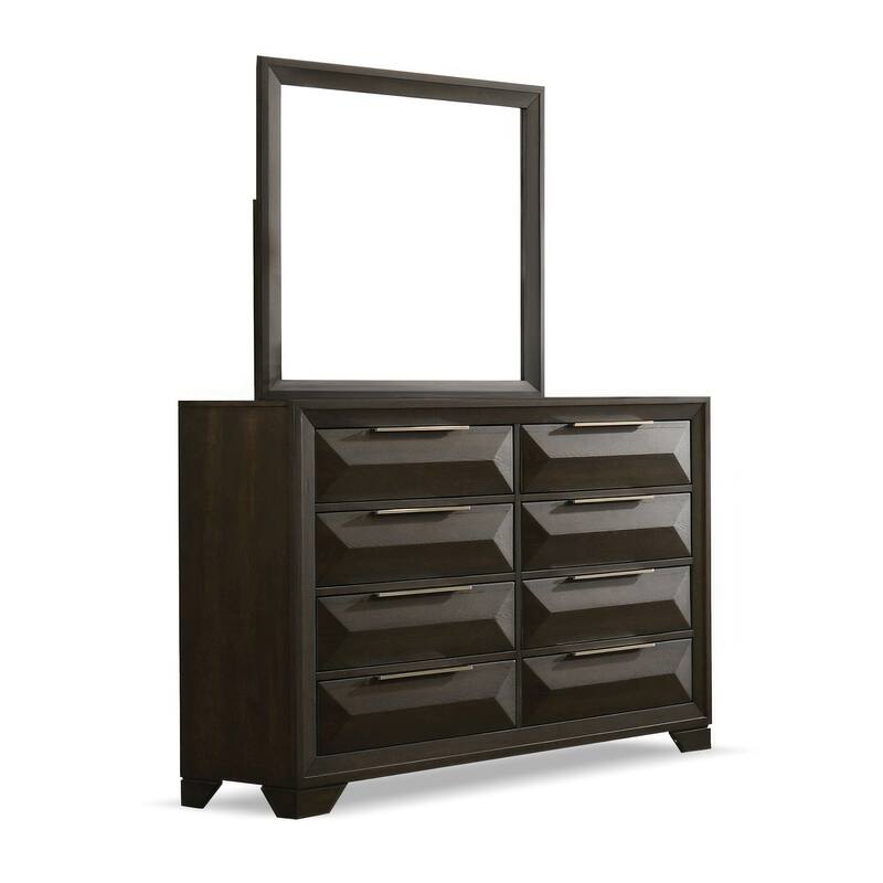 Furniture of America Uppon Espresso Wood 6-Piece Panel Bedroom Set