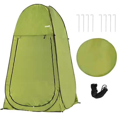 Camping Shower Tent 7FT Instant Pop Up Privacy Tents, Portable Toilet Tent Outdoor Dressing Room, Foldable Camp Sun Shelter