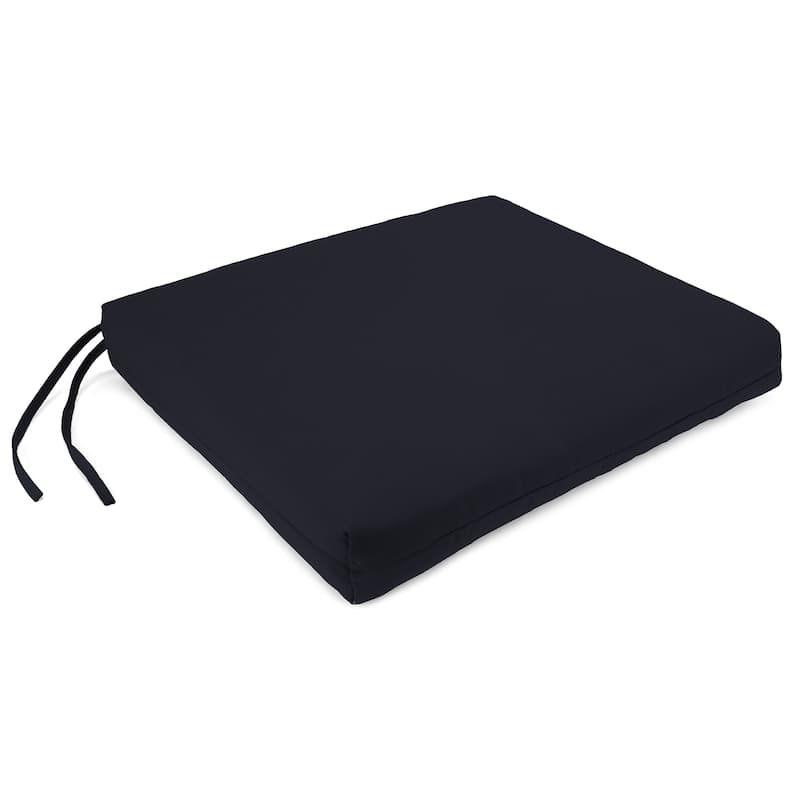 19" x 17" Outdoor Seat Cushion with Ties - 17'' L x 19'' W x 2'' H
