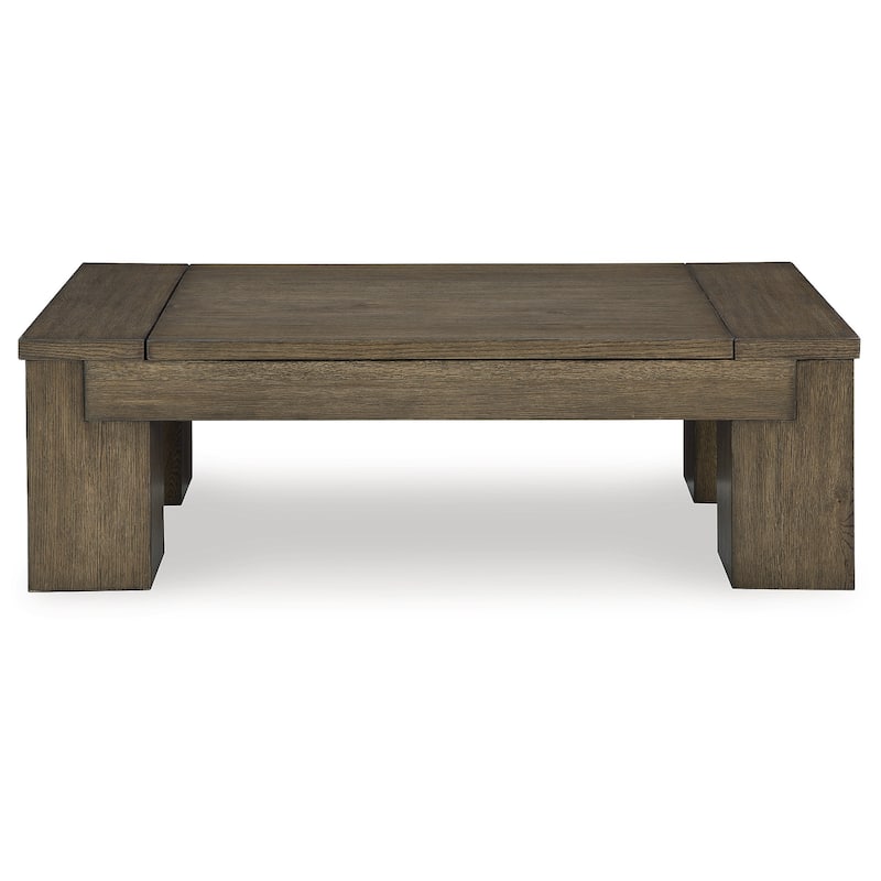 Signature Design by Ashley Rosswain Brown Lift-Top Coffee Table - 54"W x 28"D x 18"H