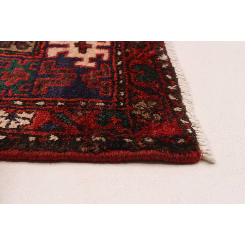 ECARPETGALLERY Hand-knotted Andelz Red Wool Rug - 4'4 x 7'1