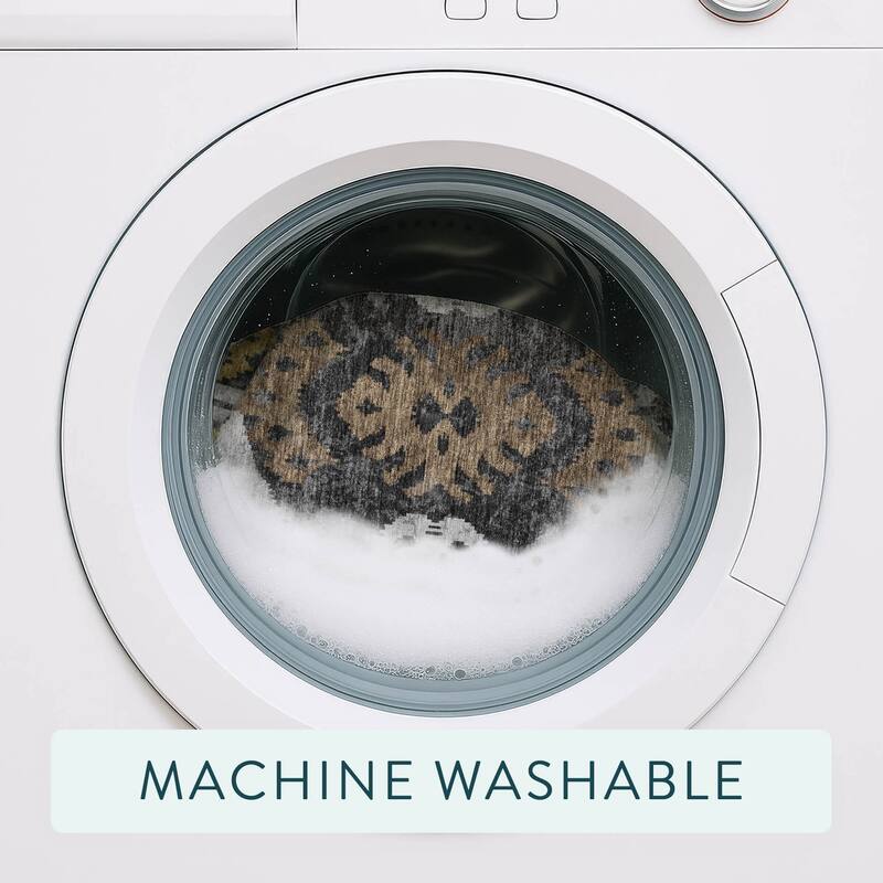 Machine Washable Indoor/ Outdoor Global Empire Chantille Rug