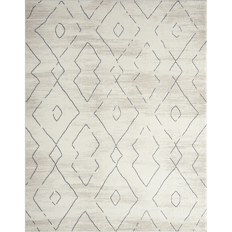 Mayson Mid-Century Modern Diamond Indoor Area Rug