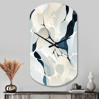 Designart - Whispering Abstraction - Abstract Large Wall Clock in ...