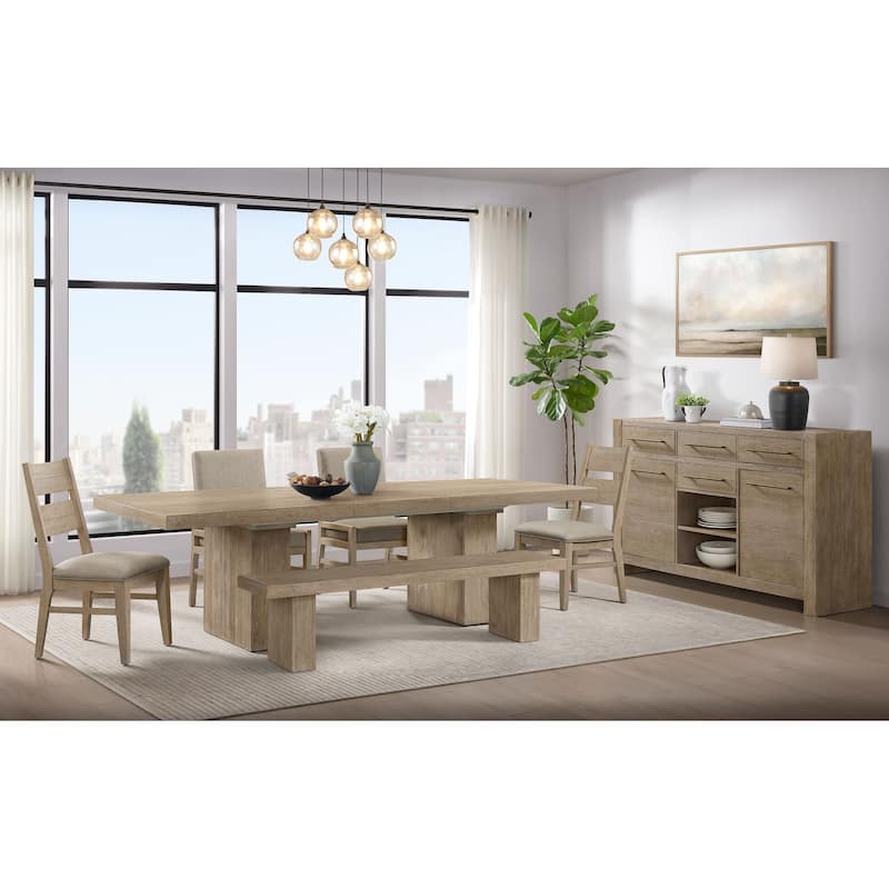 Nash Solid Spruce Bench, Weathered Sand
