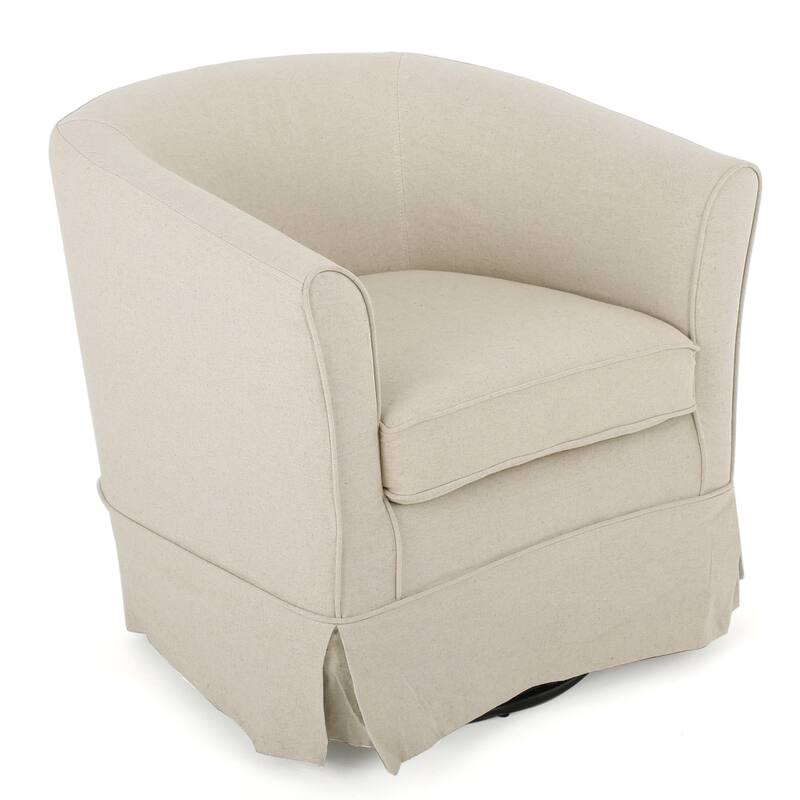 Cozy Rotating Armchair - Soft Upholstered Swivel Chair for Reading, VR, and Relaxation