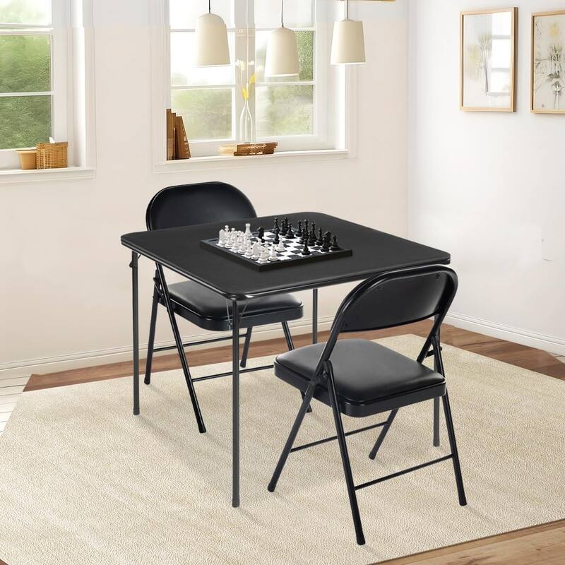 33.9-Inch Multi-Functional Card TableSquare Folding Table