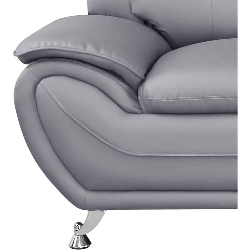 Sanuel 47.3" Wide Faux Leather Club Chair