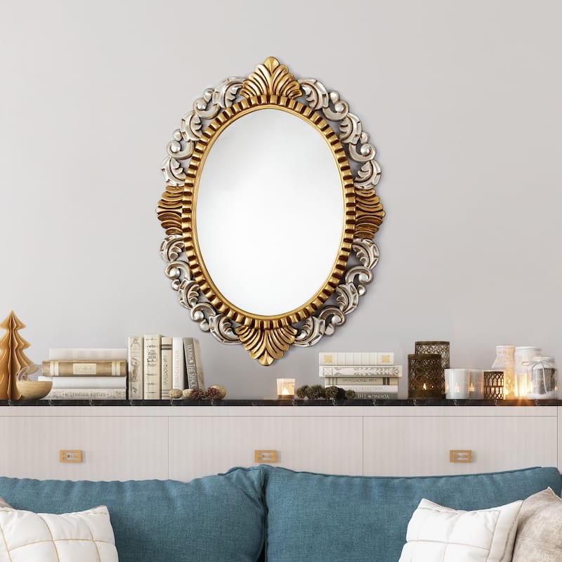 Novica Handmade Fantasy Queen Wood Wall Mirror