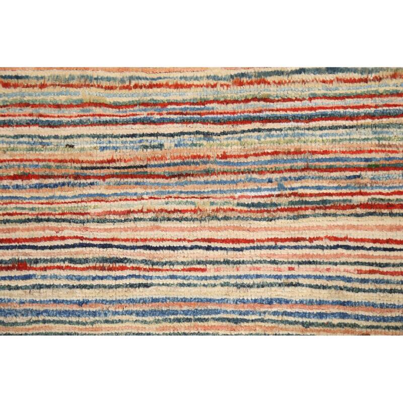 Modern Gabbeh Kashkoli Wool Area Rug Hand-knotted Home Decor Carpet - 2'6" x 3'9"