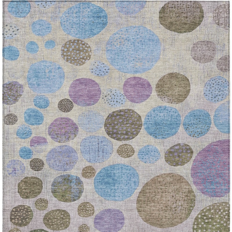 HomeRoots Geometric Transitional Rectangle Outdoor Rug