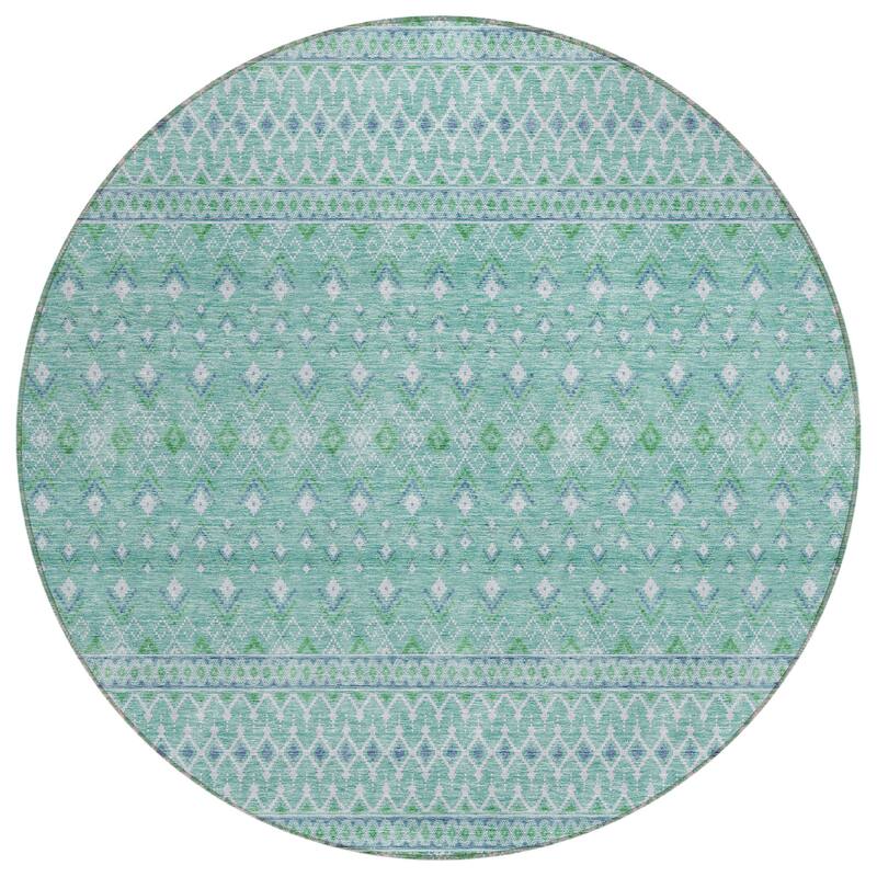 Machine Washable Indoor/ Outdoor Chantille Morrocan Boho Rug