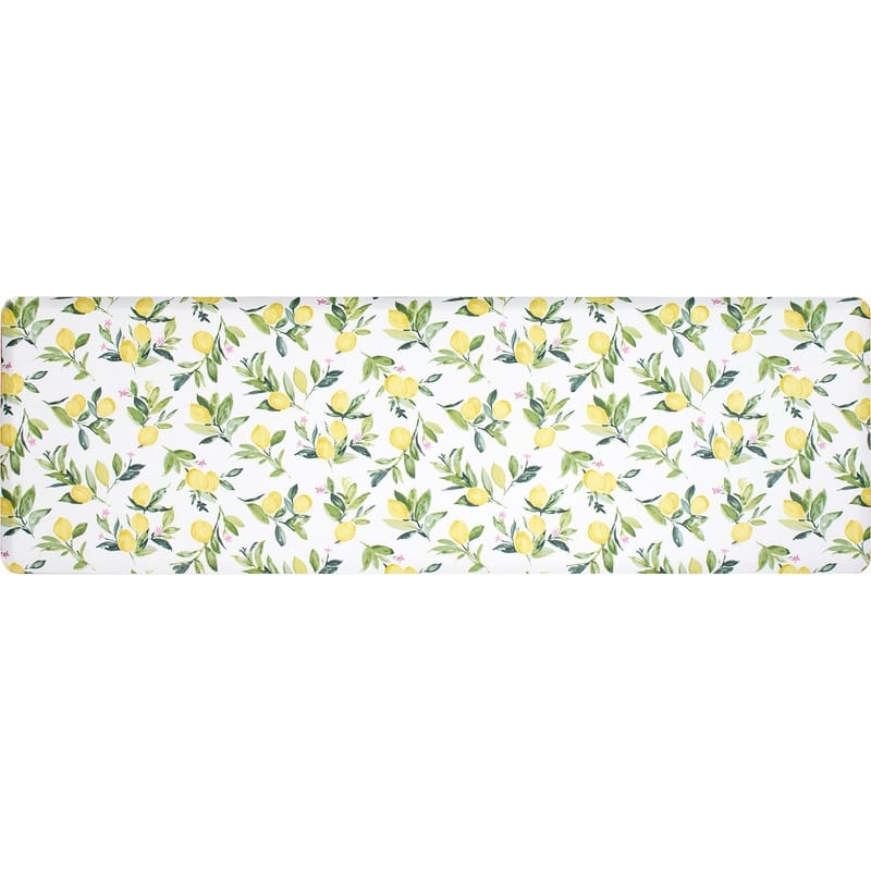 FloorPops Limon Yellow Anti-Fatigue Comfort Long Mat - 20 x 60