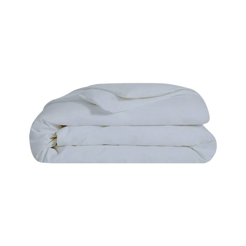 GOTS & OEKO-TEX Certified Organic Cotton Duvet Cover 300TC Sateen Weave - Light Blue - Queen