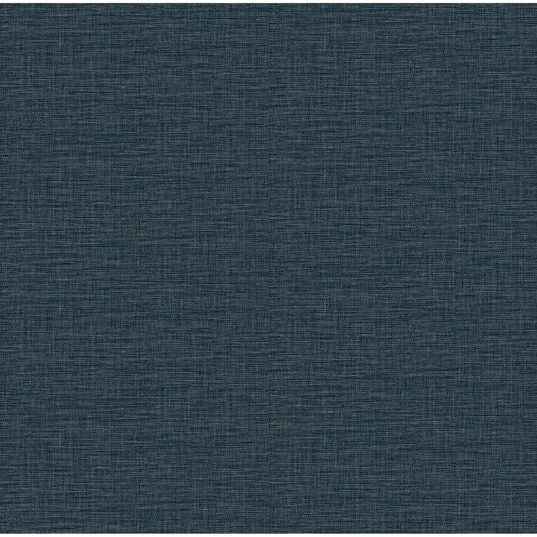 A-Street Prints Lela Navy Faux Linen Wallpaper