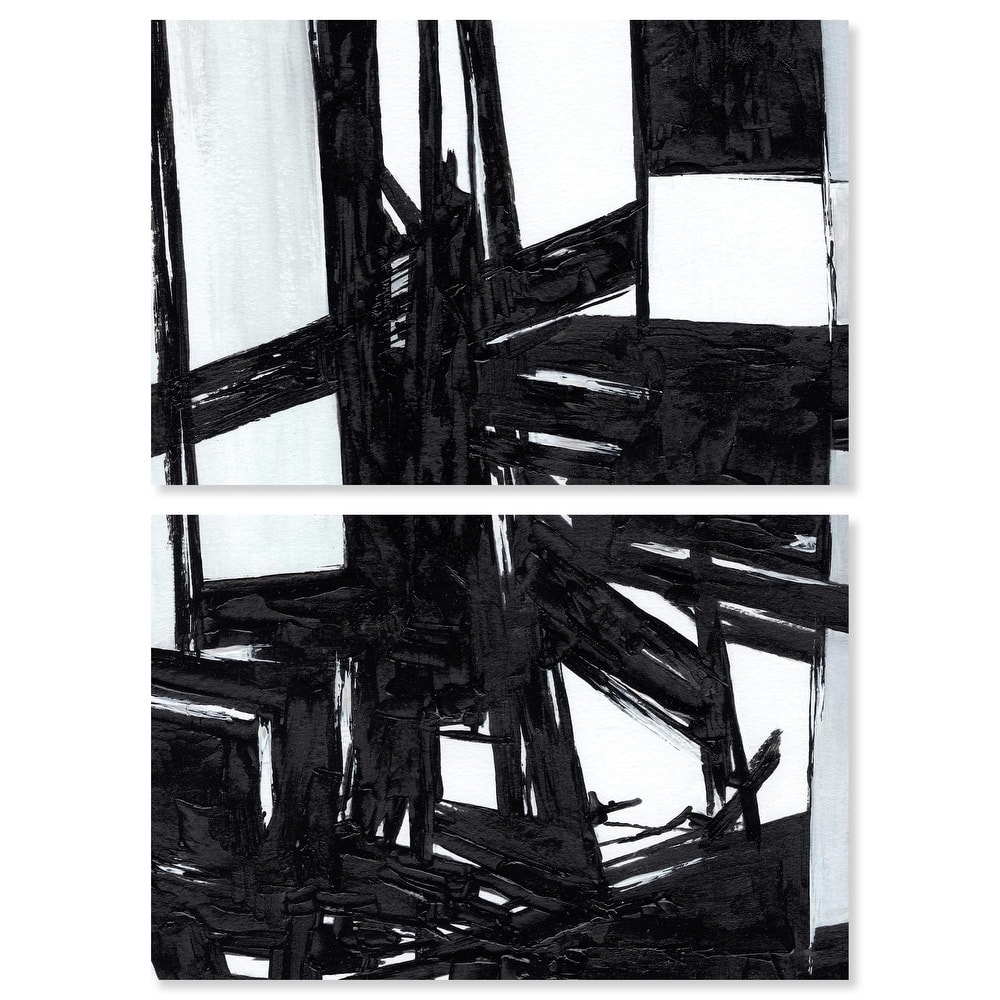 Monochrome Study Canvas Set of 2 by Art Remedy, Gallery Wrapped