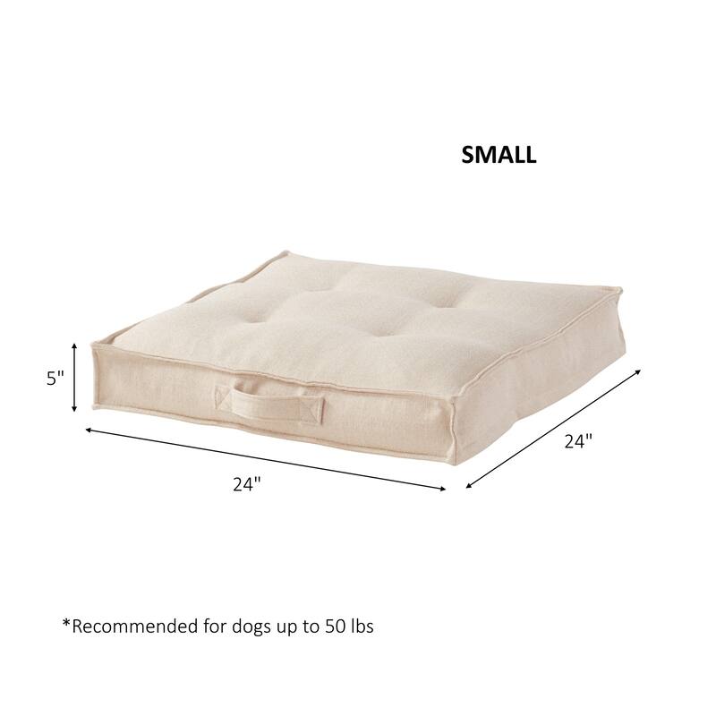 Milo Square Tufted Dog Bed