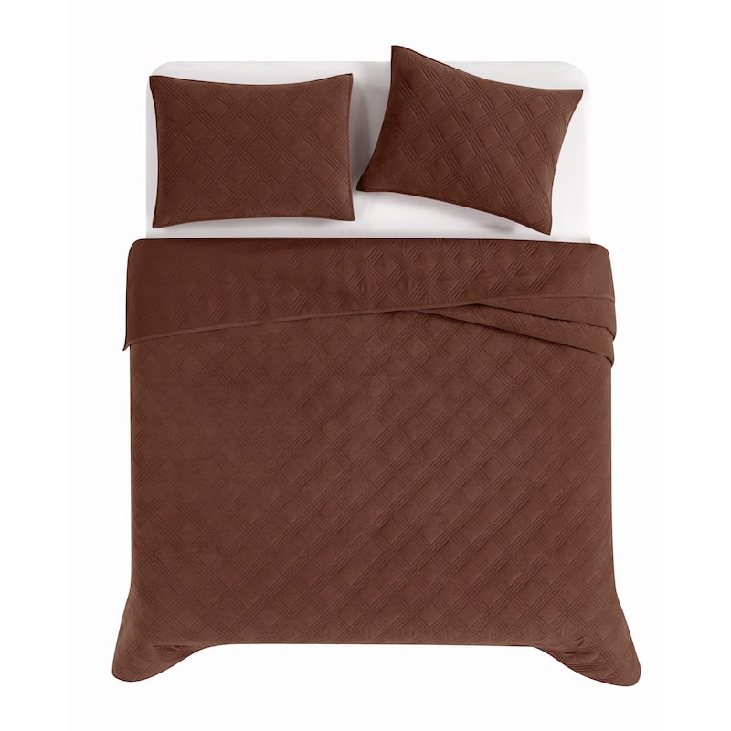 Brooklyn Loom Corduroy Pinsonic 3 Piece Quilt Set