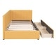 preview thumbnail 7 of 8, Upholstered Daybed Twin Size Sofa Bed 2 Storage Drawers, Light Green
