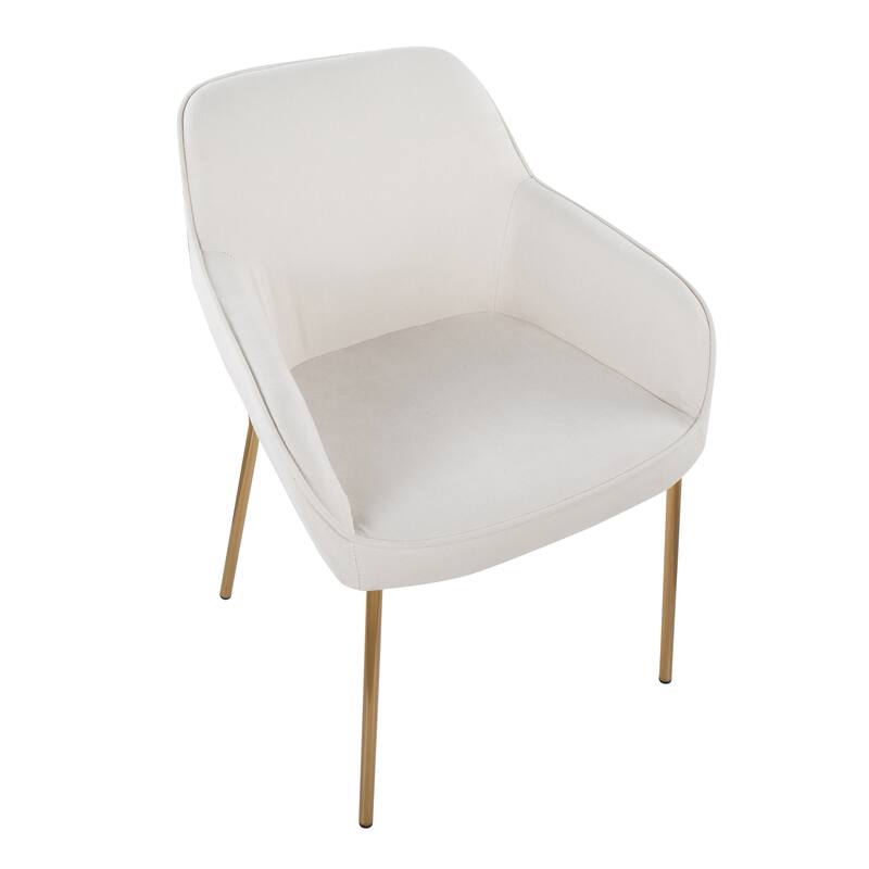 Silver Orchid Galotti Gold Upholstered Dining Chair (Set of 2)