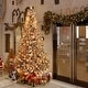 preview thumbnail 5 of 11, Maypex Lighted Flocked Green Spruce Artificial Christmas Tree