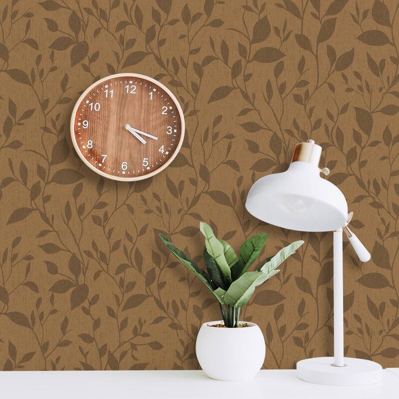 SUSSEXHOME Removable Wallpaper-Waterproof, Strippable, Light Resistance & Cleanable Wall Paper Roll-Wallpaper-Leaves