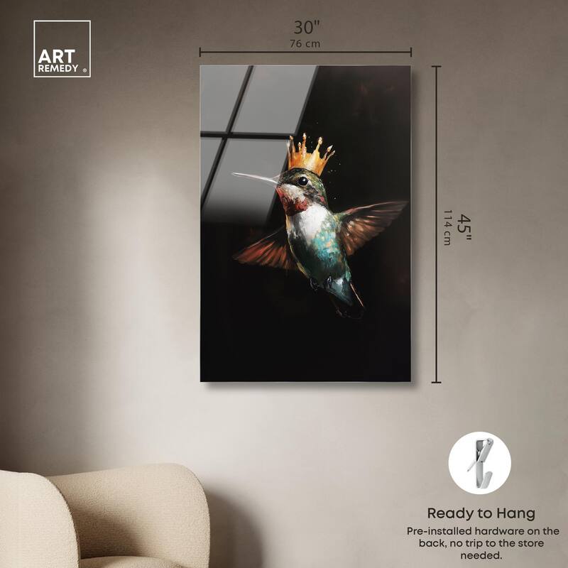 Royal Bird II Acrylic by Art Remedy, Ready to Hang