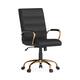 Option Black LeatherSoft/Gold Frame