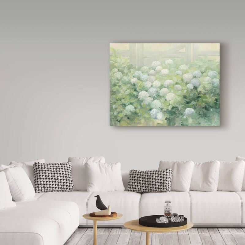 Julia Purinton 'Hydrangea Lane Flowers' Canvas Art
