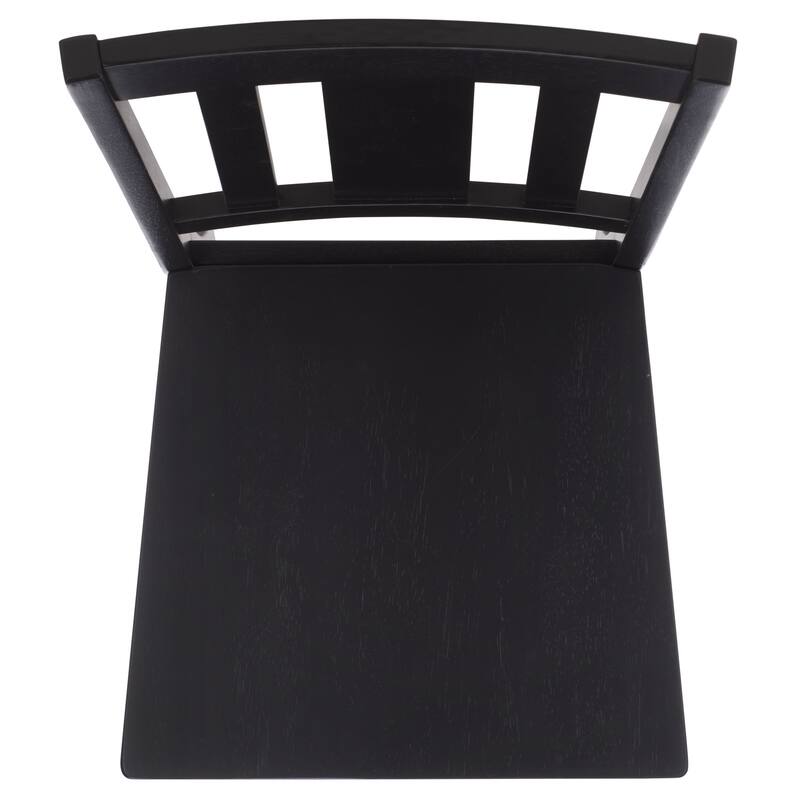 SAFAVIEH Home Roswitha Slat Back Side Chair - 18"W x 22"D x 39"H