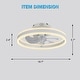 preview thumbnail 25 of 118, 20"/24"/72" Oaks Aura Cotti Low Profile Dimmable Smart Ceiling Fan with Lights 6-Speed Flush Mount Modern Remote