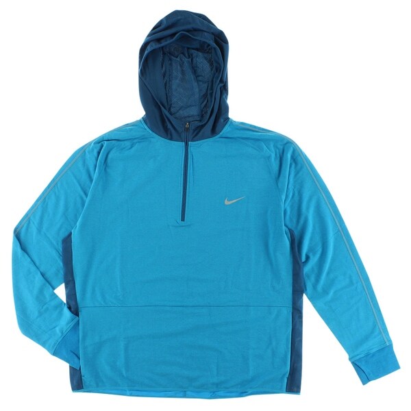 nike light blue half zip