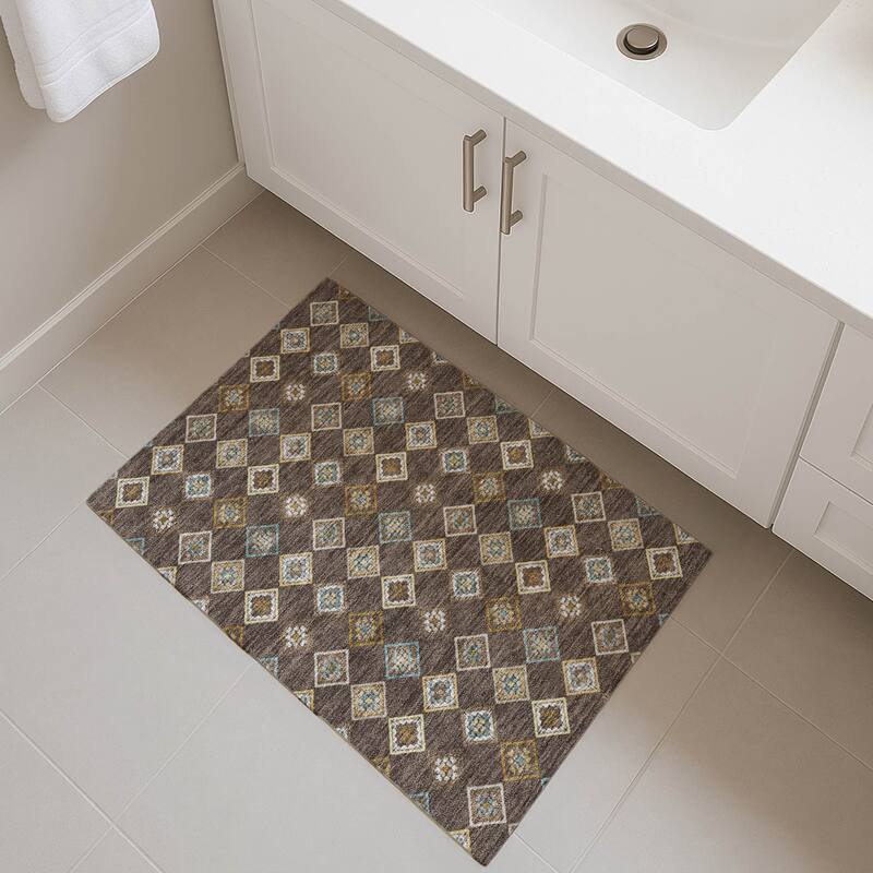 Machine Washable Indoor/ Outdoor Global Flagler Chantille Rug