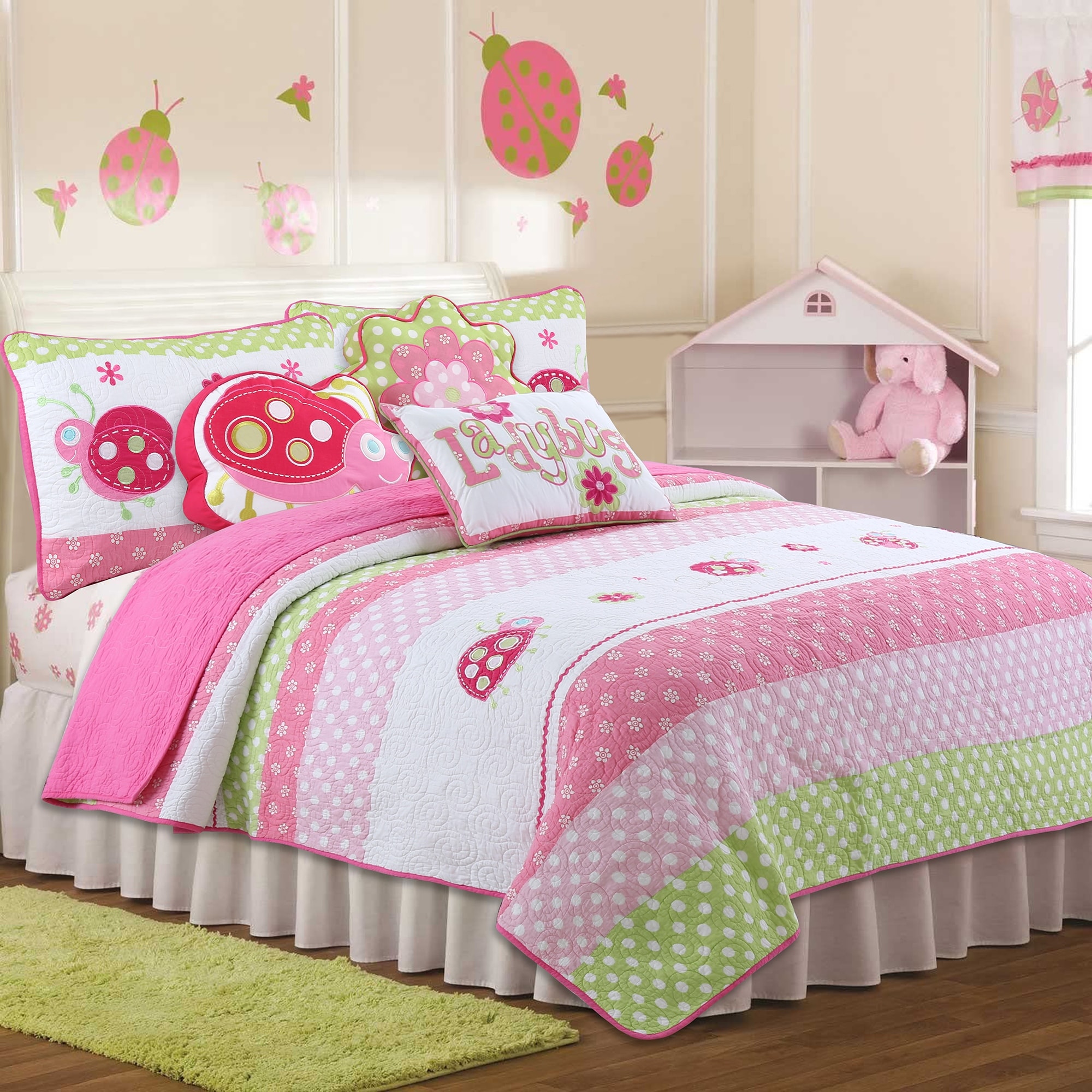 Couette Circo Twin Rose – Fleurs Et Papillons, Pour Fille, Occasion