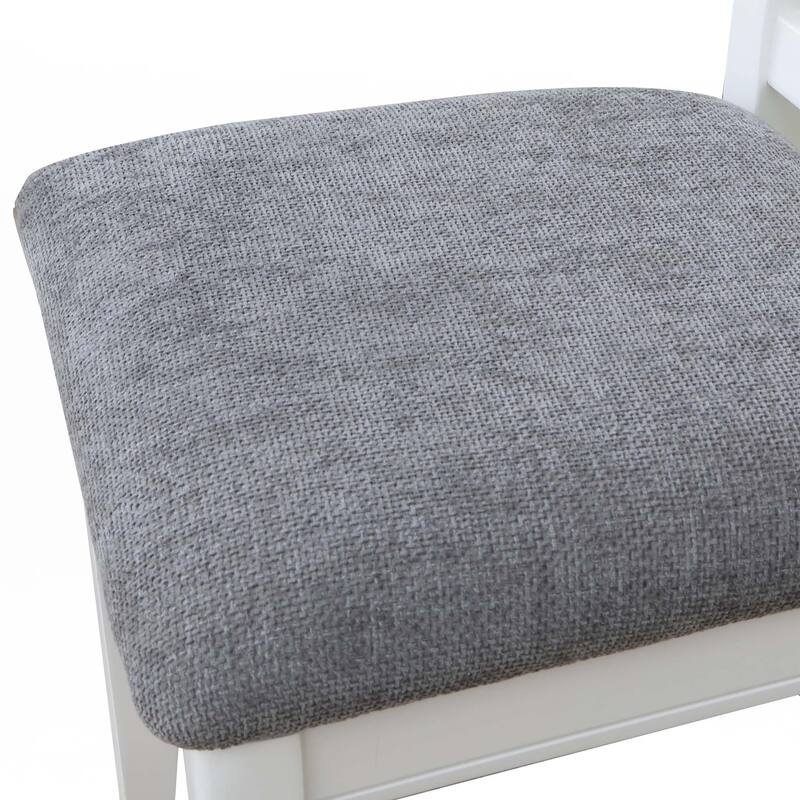 Set of 2 Seating Chairs Cushion Seats Wooden Back Kitchen Breakfast Chairs
