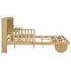 preview thumbnail 11 of 12, Full Size Car Bed with Bear Headboard, USB, LED, and Hidden Storage, Natural
