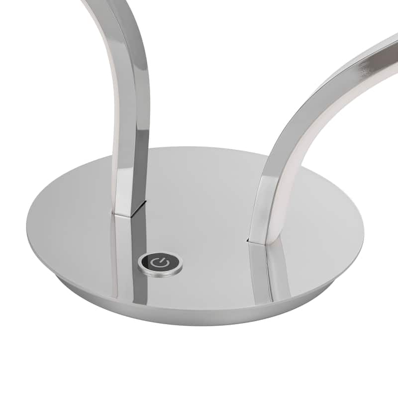 Romney Touch Dimmable Integrated LED Chrome Table Lamp