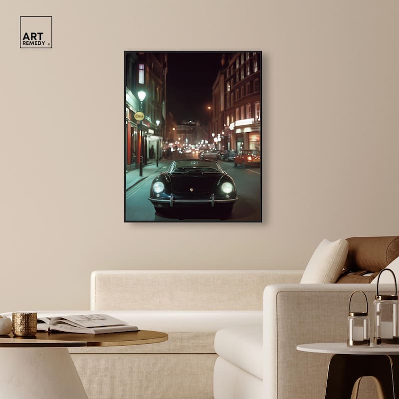 Night Roadster Canvas by Art Remedy