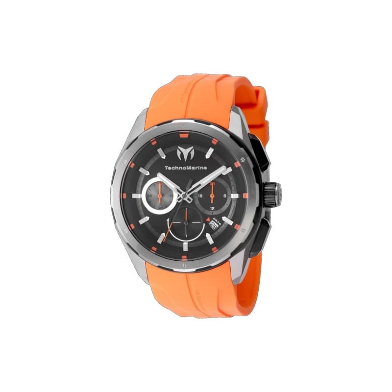 Technomarine Men's TM-318099 OCEAN Quartz Chronograph Black Dial Watch