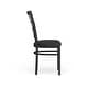 preview thumbnail 6 of 25, Window Back Metal Restaurant Chair - 16.75"W x 20"D x 36.5"H - 16.75"W x 20"D x 36.5"H