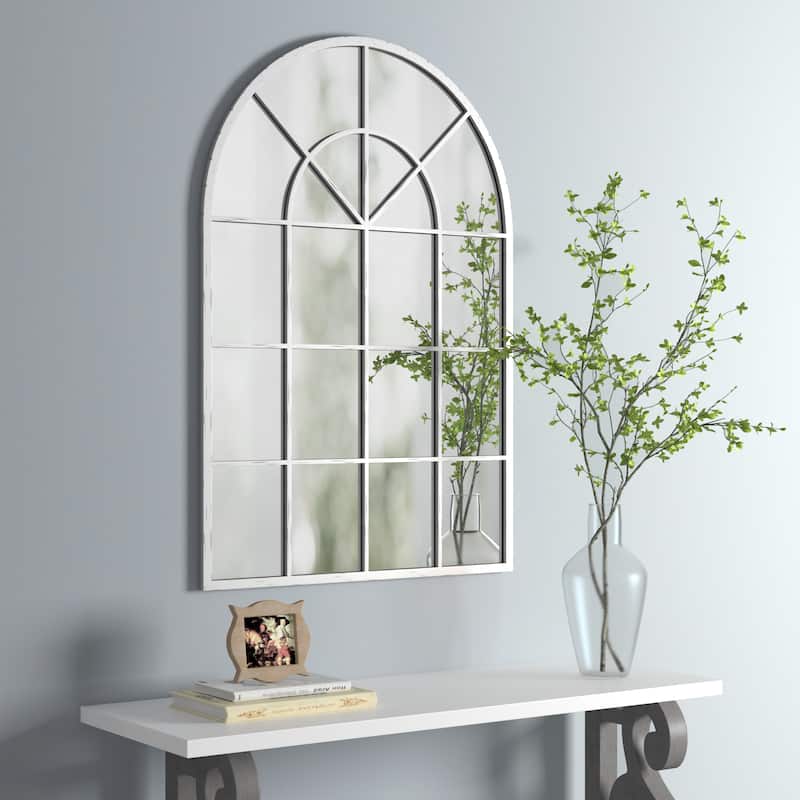 KOHROS Arched Window Finished Metal Mirror