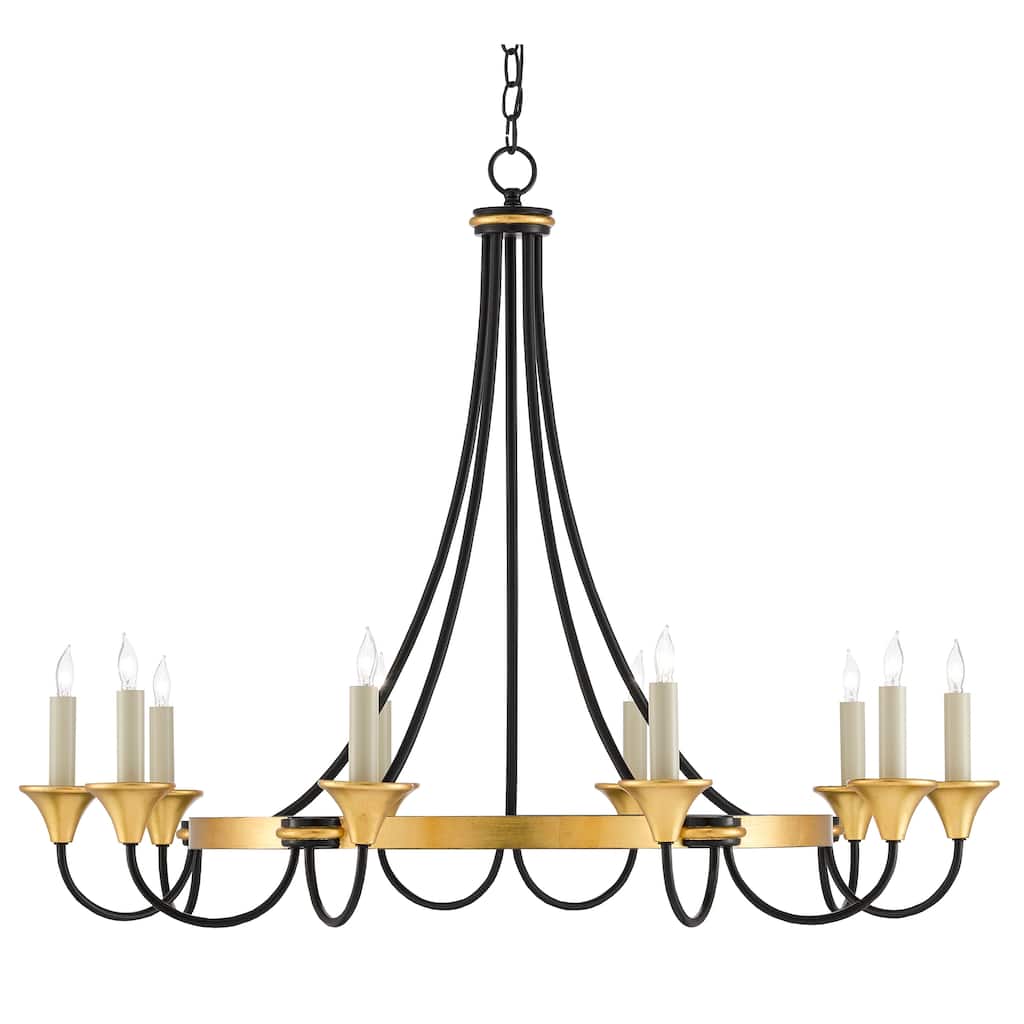Currey & Company Hanlon Chandelier - 29.5"h x 36.75"dia