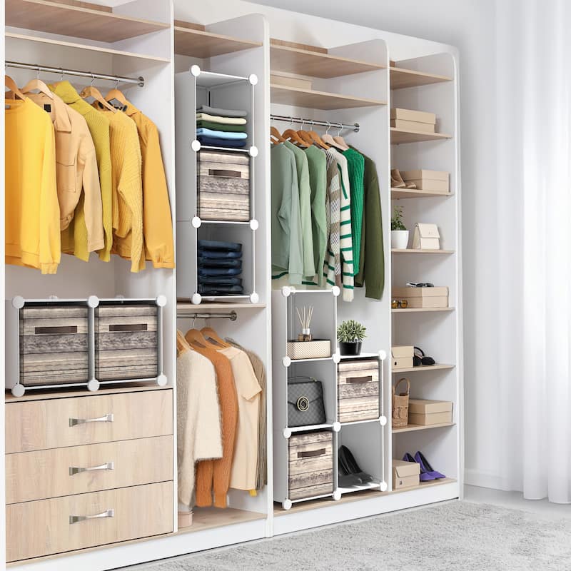 Sorbus Cube Storage Organizer – Waterproof Cubby Shelf for Closet, Toys, Books, Shoes, Décor – Space-Saving Bookshelf