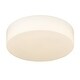 preview thumbnail 3 of 7, Golden Lighting 3136-FM OP Toli 12" Wide LED Semi-Flush Drum Ceiling