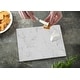preview thumbnail 2 of 0, Counterart Glass Cutting Board Counter Saver 10" x 8" - White Marble - 10x8x.077