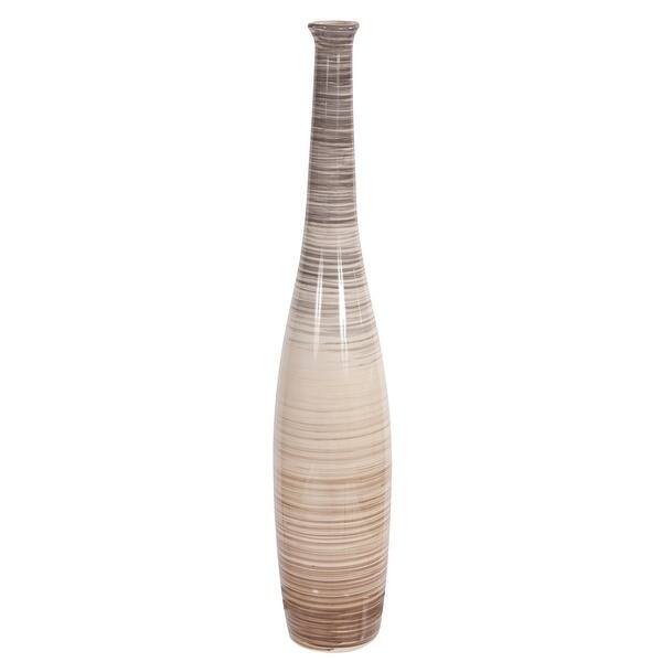 slide 2 of 4, Allan Andrews Ombre Striped Ceramic 32-Inch Floor Vase