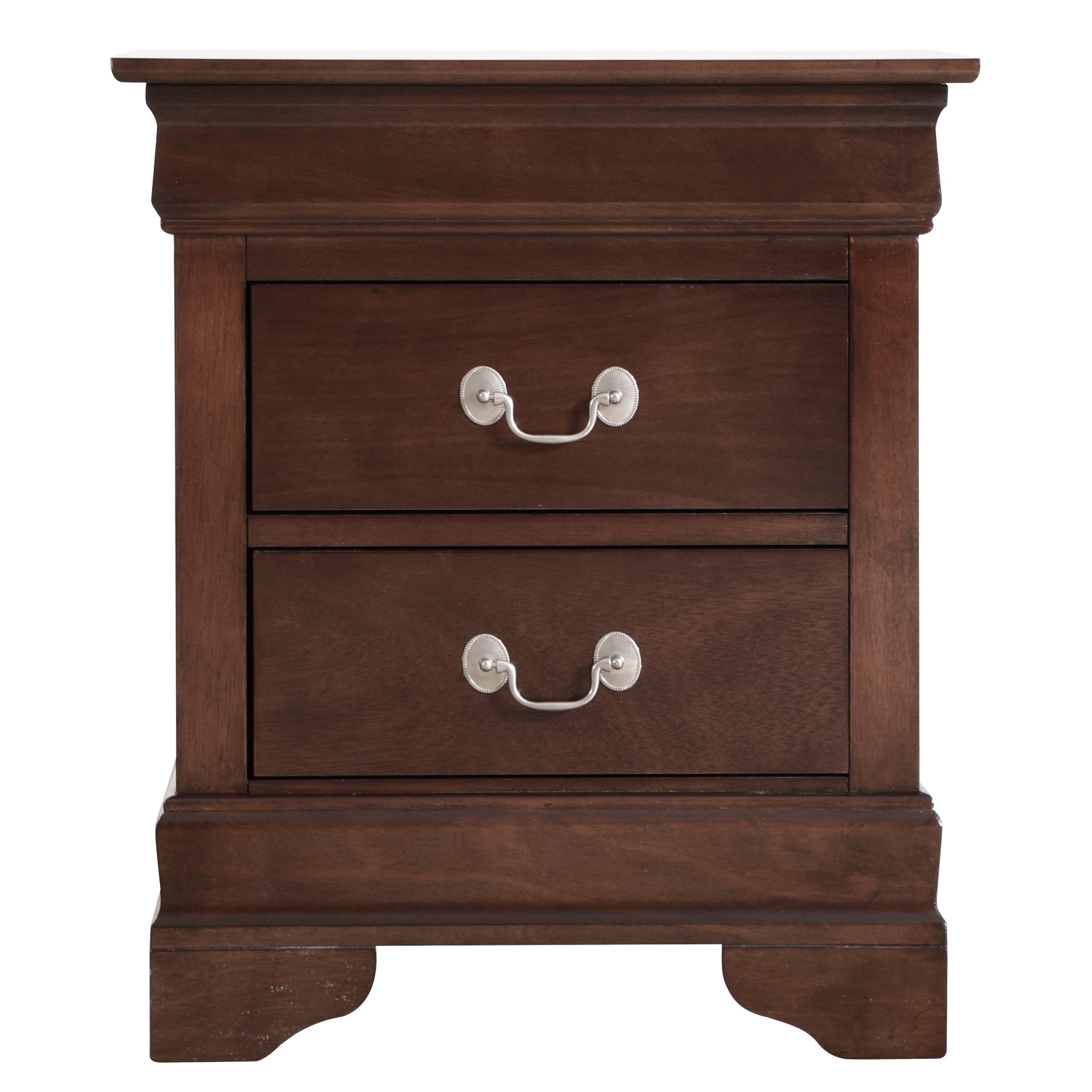 Natural 2 English Dovetailed Drawer Storage Bedside Table Bed