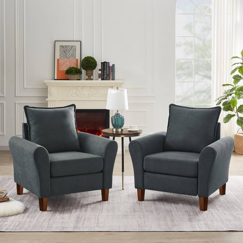 Modern Accent Chair Comfy Upholstered Armchair for Living Room