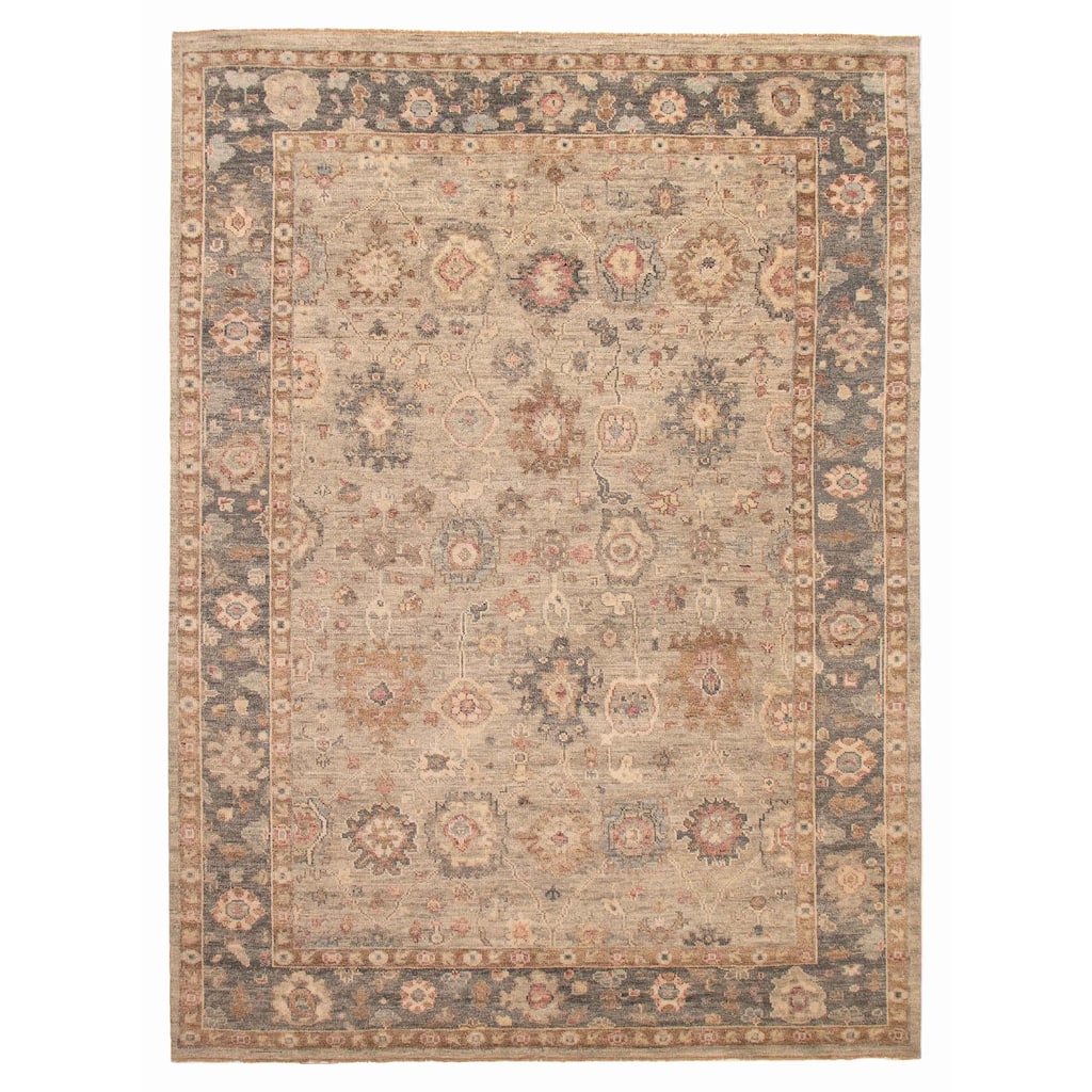 ECARPETGALLERY Hand-knotted Jules Serapi Grey Wool Rug - 10'0 x 13'7