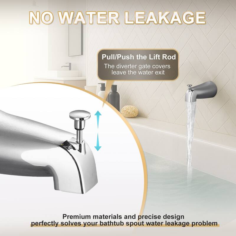 WOWOW Integrated Diverter Bathtub Spout